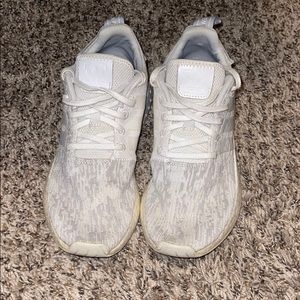 White Adidas Boost size 8